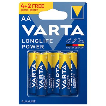 BATERIE ALCALINA LONGLIFE POWER LR6 4+2 VARTA EuroGoods Quality