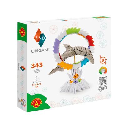 Kit Origami 3D Delfin +8 ani, Alexander Games EduKinder World