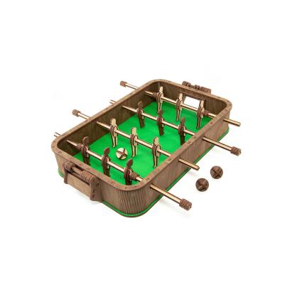 Kit din lemn de construit Table Footbal, 112 piese, EWA EduKinder World