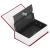 Seif, caseta valori, cutie metalica cu cheie, portabila, tip carte, visiniu, 20x6.5x26.5 cm, Springos GartenVIP DiyLine