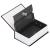Seif, caseta valori, cutie metalica cu cheie, portabila, tip carte, grafit, 16x5.5x24 cm, Springos GartenVIP DiyLine