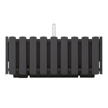 Jardiniera decorativa, suport metalic, sistem irigare,​​​​​​​ antracit, 38x18x16.2 cm, Boardee Fencycase W  GartenVIP DiyLine
