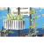 Jardiniera decorativa, suport metalic, sistem irigare,​​​​​​​ alb, 38x18x16.2 cm, Boardee Fencycase W GartenVIP DiyLine