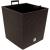 Ghiveci de flori patrat, RATO Iow, 32x32x32.5 cm, 32 L, imitatie ratan, maro, Prosperplast GartenVIP DiyLine