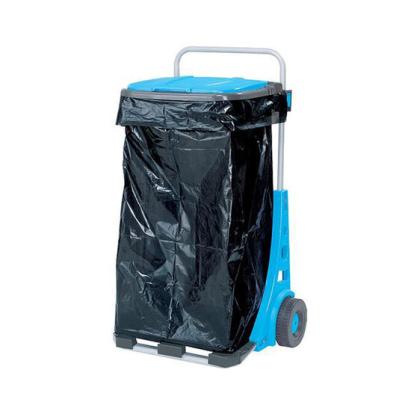 Suport pentru saci de gunoi cu roti pentru gradina, carucior transport navete max 50 kg 120 l GartenVIP DiyLine