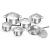 Set oale cu capac, inox, 12 piese, Perfect Home De Luxe GartenVIP DiyLine