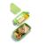 Cutie/caserola alimente, plastic, etansa, cu tacamuri, verde, 1.3 L, 23x13x7 cm, Curver GartenVIP DiyLine