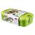 Cutie/caserola alimente, plastic, etansa, cu tacamuri, verde, 1.3 L, 23x13x7 cm, Curver GartenVIP DiyLine
