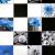 Panou decorativ, PVC, model floral, alb, negru si albastru, 96x48.5 cm,Panou decorativ, PVC, model floral, alb, negru si albastru, 96x48.5 cm GartenVIP DiyLine