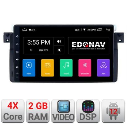 Navigatie dedicata BMW Seria 3 E46 A-052 2+16 GB Android Waze USB Navigatie  Internet Youtube Radio CarStore Technology