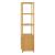 Raft bambus de sine statator Liminka cu 4 polite si un dulap cu usa [en.casa] HausGarden Leisure