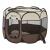 Tarc animale companie Telford 43 x 74 x 74 cm pliabil maro/crem [en.casa] HausGarden Leisure