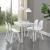 [en.casa]® Set sase bucati scaune design Axa, 83 x 54 x 48 cm, plastic, alb HausGarden Leisure