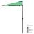 Umbrela semicirculara HU300 pentru balcon verde [casa.pro] HausGarden Leisure