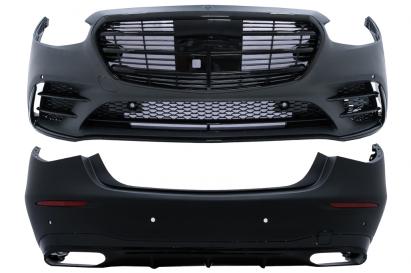 Pachet Exterior Mercedes S-Class W223 Limousine (2020-up) S450 Design Negru Performance AutoTuning