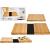Set tocator din bambus natural (2 piese) StarHome GiftGalaxy
