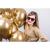 Set 50 baloane din latex auriu cromat StarHome GiftGalaxy