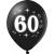 Set 10 baloane 60 ani negru si auriu 30cm StarHome GiftGalaxy