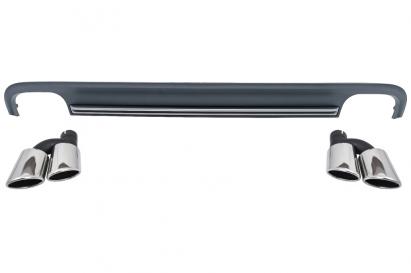 Difuzor Bara Spate si Ornamente Evacuare Audi A7 4G (2010-2014) S7 Facelift Design Performance AutoTuning