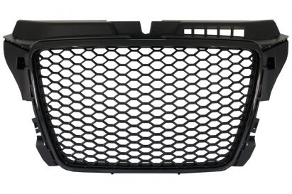 Grila Centrala Audi A3 8P Facelift (2007-2012) RS Design Negru Lucios Performance AutoTuning