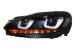 Faruri LED VW Golf 6 VI (2008-2012) Golf 7 U Design With Red Strip GTI Semnal LED Dinamic Performance AutoTuning