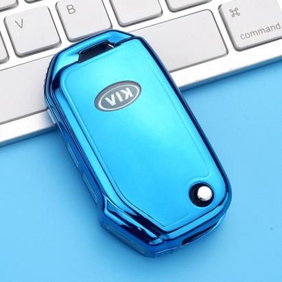 Husa Cheie Briceag Kia 3 Butoane KIA Sportage R GT Stinger GT Sorento Ceed CD Cerato Forte 2018 2019 ALBASTRA AutoProtect KeyCars