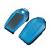 Husa Cheie Inteligenta BMW cu display ( BMW SERIA 7, X5,X6 ), Tpu, Albastru Carbon AutoProtect KeyCars