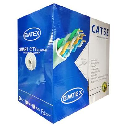 CABLU FTP CAT 5E CUPRU 24AWG 0.52MM 305M EMTEX EuroGoods Quality