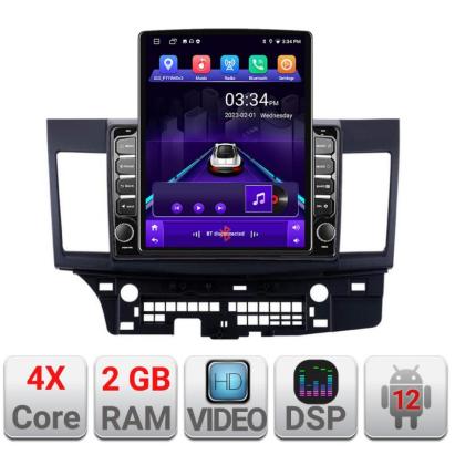 Navigatie dedicata MITSUBISHI LANCER K-037 ecran tip TESLA 9.7" cu Android Radio Bluetooth Internet GPS WIFI 2+32 DSP Quad Core CarStore Technology