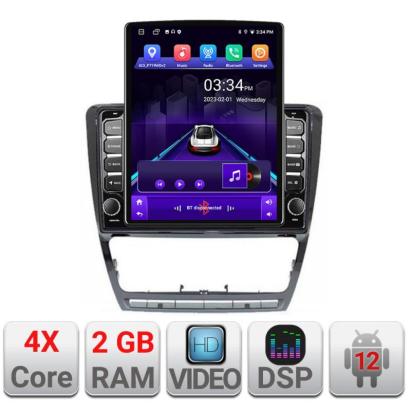 Navigatie dedicata Skoda Octavia 2 2005-2013 Manual K-005 ecran tip TESLA 9.7" cu Android Radio Bluetooth Internet GPS WIFI 2+32 DSP Quad Core CarStore Technology