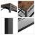 Cuier cu 2 rafturi pentru incaltaminte, Vasagle, banca, pal si metal, negru, 80x30x178.5 cm GartenVIP DiyLine