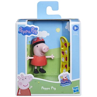 PEPPA PIG FIGURINA PRIETENII AMUZANTI PEPPA PIG CU SKATEBOARD 7CM SuperHeroes ToysZone
