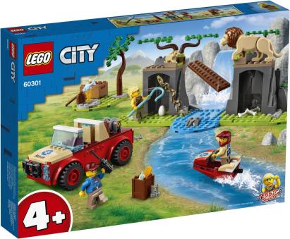 LEGO CITY MASINA DE TEREN PENTRU SALVAREA ANIMALELOR SALBATICE 60301 SuperHeroes ToysZone
