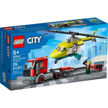 LEGO CITY TRANSPORTUL ELICOPTERULUI DE SALVARE 60343 SuperHeroes ToysZone
