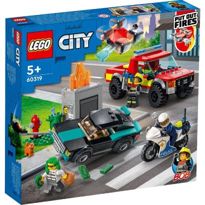 LEGO CITY STINGERE DE INCENDIU SI URMARIRE POLITISTA 60319 SuperHeroes ToysZone