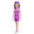 PAPUSA BARBIE FASHIONISTA CU PAR MOV CU ROCHIE CU UMERI BUFANTI SuperHeroes ToysZone