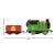 THOMAS LOCOMOTIVA MOTORIZATA PERCY CU VAGON SuperHeroes ToysZone