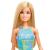 PAPUSA BARBIE BLONDA CU ROCHITA ALBASTRA SuperHeroes ToysZone