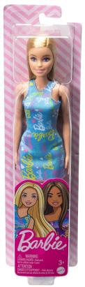 PAPUSA BARBIE BLONDA CU ROCHITA ALBASTRA SuperHeroes ToysZone