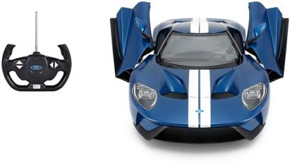 MASINA CU TELECOMANDA FORD GT ALBASTRU CU SCARA 1 LA 14 SuperHeroes ToysZone