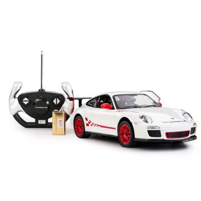 MASINA CU TELECOMANDA PORSCHE GT3 ALB CU SCARA 1 LA 14 SuperHeroes ToysZone