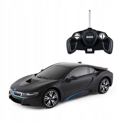 MASINA CU TELECOMANDA BMW i8 NEGRU CU SCARA 1 LA 18 SuperHeroes ToysZone