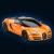 MASINA CU TELECOMANDA BUGATTI GRAND SPORT VITESSE PORTOCALIU CU SCARA 1 LA 24 SuperHeroes ToysZone