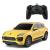 MASINA CU TELECOMANDA PORSCHE MACAN TURBO GALBEN CU SCARA 1 LA 24 SuperHeroes ToysZone