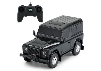 MASINA CU TELECOMANDA LAND ROVER DEFENDER NEGRU CU SCARA 1 LA 24 SuperHeroes ToysZone