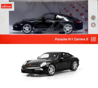 MASINUTA METALICA PORSCHE 911 NEGRU SCARA 1 LA 24 SuperHeroes ToysZone