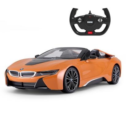 MASINA CU TELECOMANDA BMW I8 PORTOCALIE SCARA 1 LA 12 SuperHeroes ToysZone