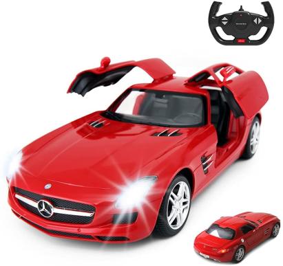 MASINA CU TELECOMANDA MERCEDES-BENZ SLS ROSU SCARA 1 LA 14 SuperHeroes ToysZone