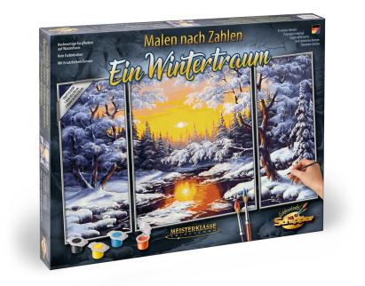 KIT PICTURA PE NUMERE SCHIPPER IARNA, 3 TABLOURI SuperHeroes ToysZone