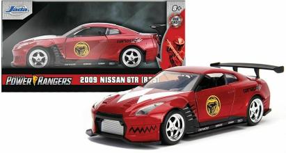 MASINUTA METALICA POWER RANGERS 2009 NISSAN GT-R R35 SCARA 1 LA 32 SuperHeroes ToysZone